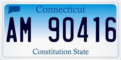 CT license plate AM90416