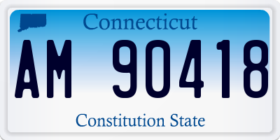 CT license plate AM90418
