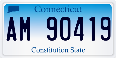 CT license plate AM90419