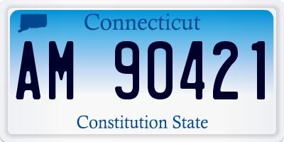 CT license plate AM90421