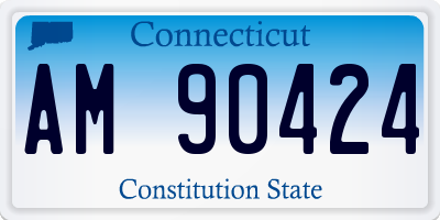 CT license plate AM90424