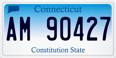 CT license plate AM90427
