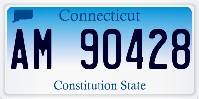 CT license plate AM90428