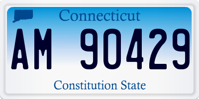 CT license plate AM90429