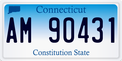 CT license plate AM90431