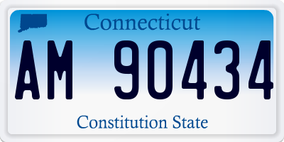CT license plate AM90434