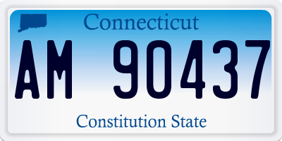 CT license plate AM90437