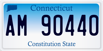 CT license plate AM90440