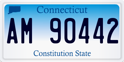 CT license plate AM90442