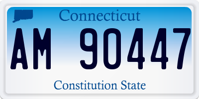CT license plate AM90447