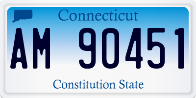 CT license plate AM90451