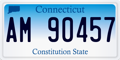 CT license plate AM90457