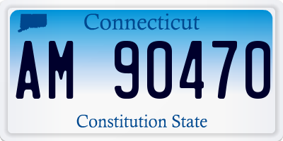 CT license plate AM90470