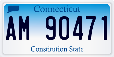 CT license plate AM90471