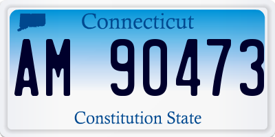 CT license plate AM90473