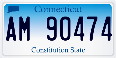 CT license plate AM90474