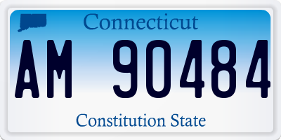 CT license plate AM90484