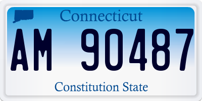 CT license plate AM90487