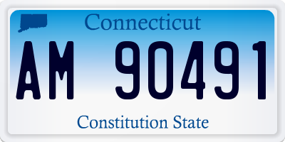 CT license plate AM90491
