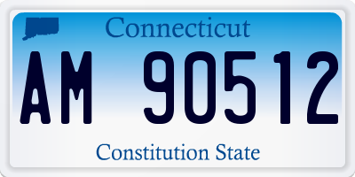 CT license plate AM90512
