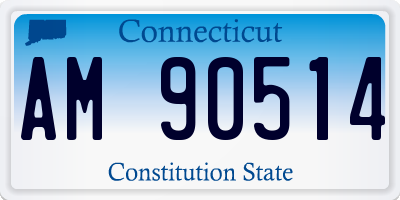 CT license plate AM90514