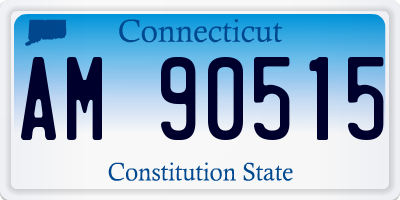 CT license plate AM90515