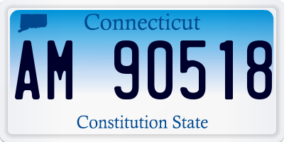 CT license plate AM90518
