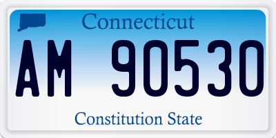 CT license plate AM90530