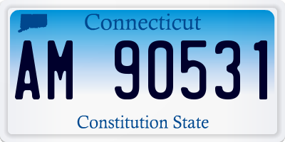 CT license plate AM90531