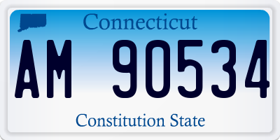 CT license plate AM90534