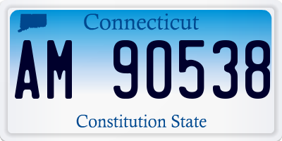 CT license plate AM90538