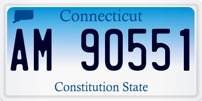 CT license plate AM90551