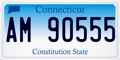 CT license plate AM90555
