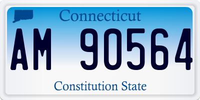 CT license plate AM90564