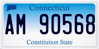 CT license plate AM90568