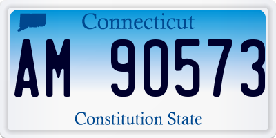 CT license plate AM90573