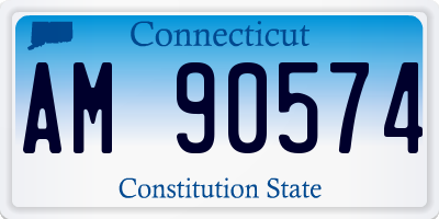 CT license plate AM90574