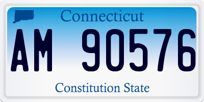 CT license plate AM90576