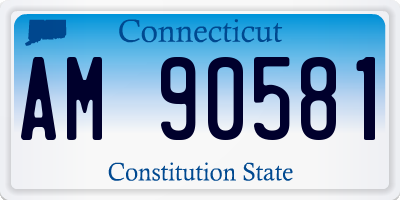 CT license plate AM90581