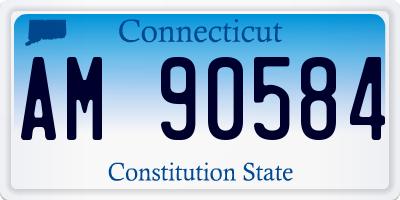 CT license plate AM90584