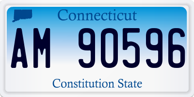 CT license plate AM90596