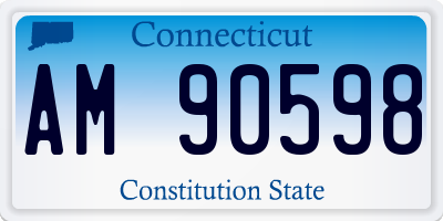CT license plate AM90598