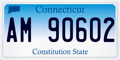 CT license plate AM90602