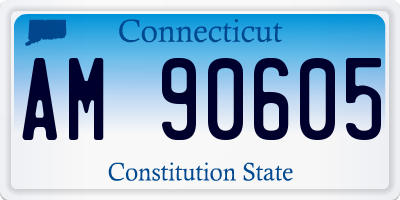 CT license plate AM90605
