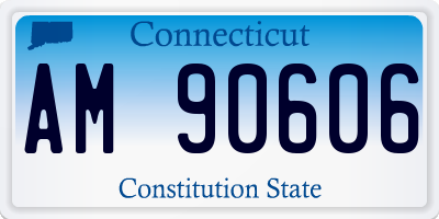 CT license plate AM90606