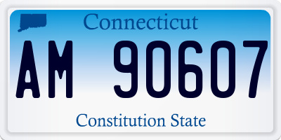 CT license plate AM90607