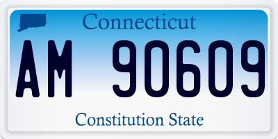 CT license plate AM90609