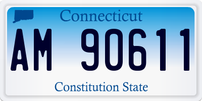 CT license plate AM90611