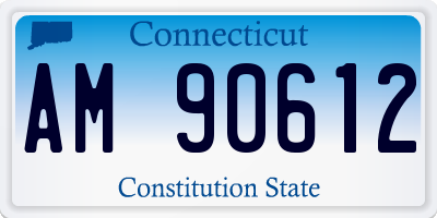 CT license plate AM90612