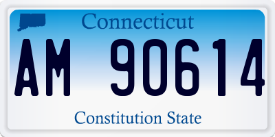 CT license plate AM90614